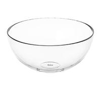 Bobzo Clear Glass Serving Bowl - 20cm, 1.6L | Stackable Mixing Bowl for Snacks, Salads, Desserts, Popcorn & Buffet | Dishwasher Safe Glass Bowl | Elegant Kitchen & Dining Serveware