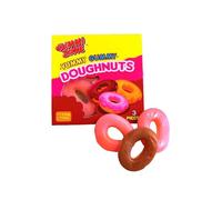 Bobzo Halal Doughnut-Shaped Gummy Candy - Mango, Strawberry & Yoghurt Flavors, Gluten-Free, Dairy-Free, Nut-Free, Halal & Coeliac-Friendly Treats - Fun Sweet Gift Pack for Kids & Adults, 24 x 21g