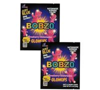 Bobzo Sour Glow Ups American Candy 2 Pack - Strawberry Watermelon Sour Gummies - Vegan & Halal - 250g Gift Box - Kids Party Sweets, Birthday Treats, Xmas Gift, Intergalactic Sweets