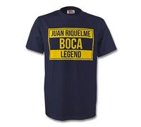 Boca Juniors Men's Juan Roman Riquelme Legend Tee in Navy | Size: Large Boca Juniors Navy L