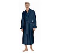 Boca Microfiber Robe for Men, Luxury Hotel, Spa & Resort Bath Robe. Plush Mens Bathrobe with Pockets, Navy, Large
