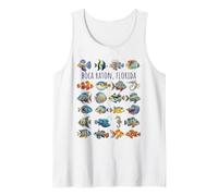Boca Raton Florida Colorful Fish Design Tank Top
