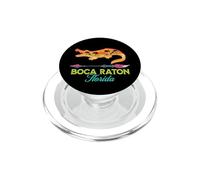 Boca Raton Florida Sun Alligator Vacation Novelty Souvenir PopSockets PopGrip for MagSafe