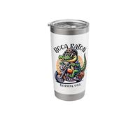 Boca Raton Florida USA Fun Alligator Cartoon Design Stainless Steel Insulated Tumbler