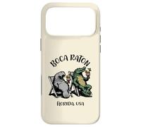 Boca Raton USA Funny Manatee and Alligator Design Case for iPhone 17 Pro Max