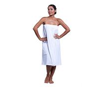 Boca Terry Towel Wrap for Women, 100% Cotton Spa Bath Wrap with Snaps