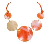 Bocar Chunky Irregular Acrylic Costume Pendant Necklace Women Large Statement 22" Collar Necklace, Standard, Acrylic, No Gemstone