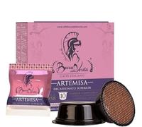 BOCCA DELLA VERITA Box of 10 Decaffeinated Italian Coffee Capsules, Artemisa Flavor, Compatible with Lavazza® A Modo Mio Coffee Machines, 100% Made in Italy