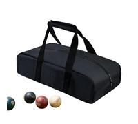 Bocce Ball Bag - Oxford Cloth 43x24x11 cm Waterproof Organizer | Boćce Set Carry Tote, Double Zipper, Game Storage, Lawn Travel Accessory Bags | Outdoor Indoor, Beach, Yard”