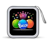 Bocce Ball Bocce Queen CD Case Holder Portable 40 Capacity DVD Wallet Storage Organizer for Car Travel