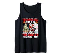 Bocce Ball Team is On Santa's Xmas Naughty List Funny Player Tank Top