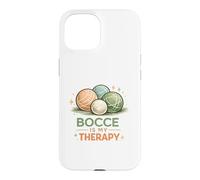 Bocce is my Therapy Italian Retro Bocce Ball Player Team Case for iPhone 15
