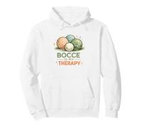 Bocce is my Therapy Italian Retro Bocce Ball Player Team Pullover Hoodie