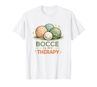 Bocce is My Therapy Italian Retro Bocce Ball Player Team T-Shirt
