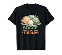 Bocce is My Therapy Italian Retro Bocce Ball Player Team T-Shirt