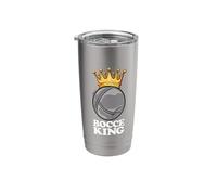 Bocce King Saying Bocce Ball with Jack Bocci Game Bocce Stainless Steel Insulated Tumbler