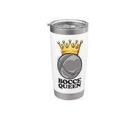 Bocce Queen Saying Bocce Ball with Jack Bocci Game Bocce Stainless Steel Insulated Tumbler
