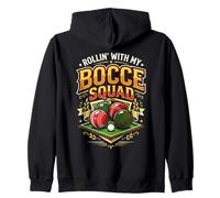Bocce Squad Bocce Italian Ball Game Player Italy Bocce Lover Zip Hoodie