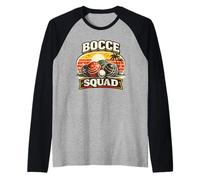 Bocce Squad Italian Retro Bocce Ball Player Team Raglan Baseball Tee