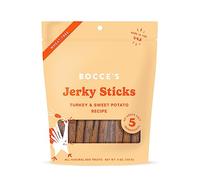 Bocce's Bakery Jerky Stick Dog Treats, Wheat-Free, Made with Limited-Ingredients, Baked in The USA with No Added Salt or Sugar, All-Naural & High-Protein, Turkey & Sweet Potato, 4 oz