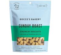 Bocce's Bakery Oven Baked Sunday Roast Treats for Dogs, Everyday Wheat-Free Dog Treats, Made with Real Ingredients, Baked in the US, All-Natural Chicken & Pumpkin Cookies, 5 oz