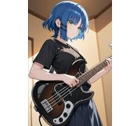 Bocchi the Rock Notebook: Minimalist Writing Notebook for Artists, Introverts, and Music Souls