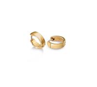Boccia 0510-13 Hinged Creole Earrings in Polished Gold-Plated Pure Titanium Dimensions Width 12 mm Thickness 3.4 mm Height 13 mm