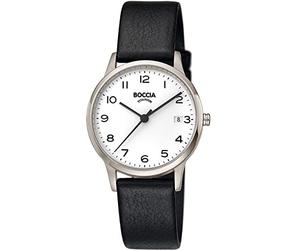 Boccia 3310-01 Women's Analogue Quartz Watch with Genuine Leather Strap