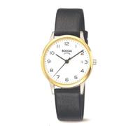 Boccia 3310-04 Women's Analogue Quartz Watch with Leather Strap, Gold, Strap.