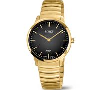 Boccia 3321-04 Titanium Sapphire crystal 33mm 3ATM Quartz Unisex Black Gold