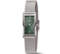 Boccia 3366-01 Wristwatch Titanium 18mm 3ATM Quartz Unisex Green Silver Mesh ...