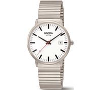 Boccia 3622-04 Titanium Drawstring Watch 38mm 5ATM Quartz Unisex White Grey