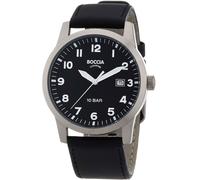 Boccia 3631-01 Wristwatch Men's watch Titanium 38mm Quartz Unisex Black Silve...