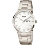 Boccia 3649-01 Men's Analogue Quartz Watch with Titanium Strap, Silver, Bracelet
