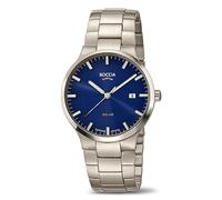 Boccia 3652-02 Women's Analogue Solar Watch with Titanium Strap, Silver, Bracelet