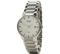 Boccia Boy's Quartz Watch with Blue Dial Analogue Display and Silver Titanium Bracelet B3762-02