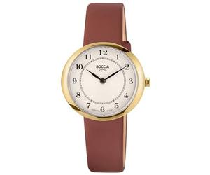 Boccia Ladies Watch Titanium Brown/Gold 3344-06, Strap.