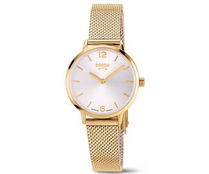 Boccia Titanium 3345-03 - Woman - 28 mm - Analogue - Quartz - Sapphire Glass Beige 18 mm