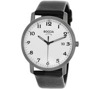 Boccia Titanium 3618-01 - Man - 40 mm - Analogue - Quartz - Mineral Glass White 20 mm