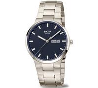 Boccia 3649-02 Men's Analogue Quartz Watch with Titanium Strap, Silver, Bracelet