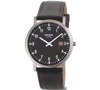 Boccia Titanium 3662-03 - Man - 37 mm - Analogue - Quartz - Mineral Glass Black 20 mm