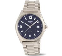 Boccia Titanium 3663-02 - Man - 37 mm - Analogue - Quartz - Mineral Glass Blue 20 mm