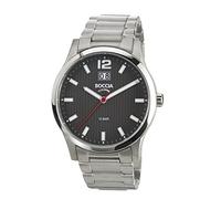 Boccia Boy's Quartz Watch with Black Dial Analogue Display and Silver Titanium Bracelet B3580-02