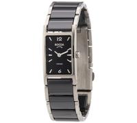 Boccia Women's Quartz Watch with Black Dial Analogue Display and Black Ceramic Bracelet B3201-02