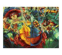 Boccioni Laughter Painting Large Canvas Wall Art Print