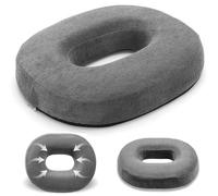 Bocguy Donut Cushion, Doughnut Cushion, Memory Donut Ring Cushion Seat, for Relief of Haemorrhoids and Piles Suitable for Wheelchair Office Car Seat, Grey