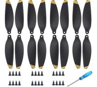 Bocguy Dropz Mavic Mini Propeller, 16 Set with 24 Screws and Screwdriver, Drone Replacement for DJI Mavic Mini, 4726 (Gold)