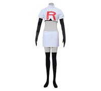 Bocguy Team Rocket Costume, Jesse and James Costume for Adults, Team Rocket Costume, Team Rocket Couple Costume, Anime Cosplay Outfit for Men and Women (XXL, Jesse Women)