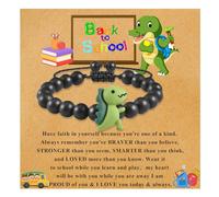 BOCHOI Back to School Gifts Dinosaur Bracelets First Day of School Gifts Boy Bracelets for Son Grandson Nephew Brother Friends