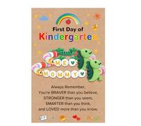 BOCHOI First Day of School Kindergarten Preschool Gifts Mommy and Me Bracelets, Mum and Daughter Son Matching Dinosaur Bracelets Set, Back to School Gifts for Girls Daughter Boys Son